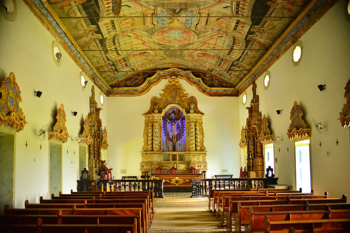 Fachada barroca do Centro Cultural São Francisco, no centro histórico de João Pessoa